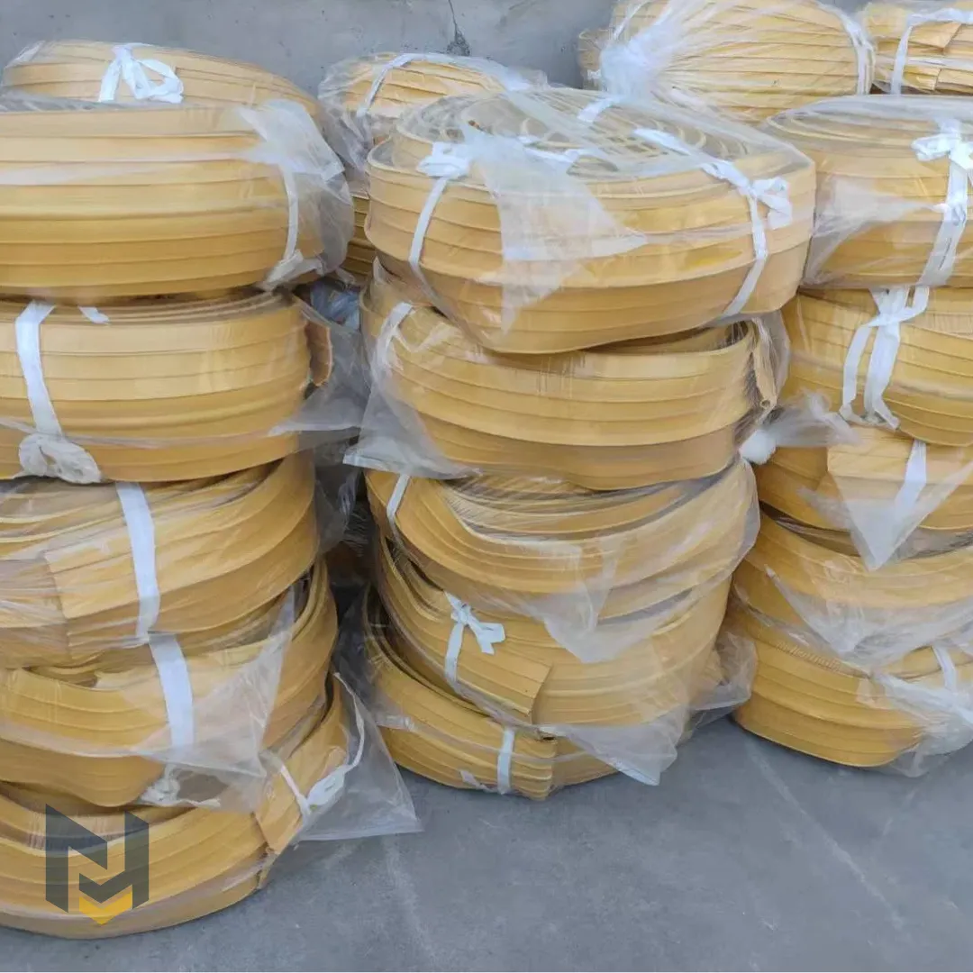 Rouleaux de Waterstop PVC jaune stockés avant livraison